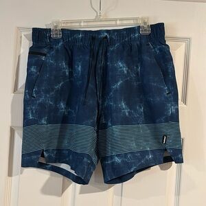 NWOT Spyder Blue Striped Swim‎ Shorts Men’s Size 32